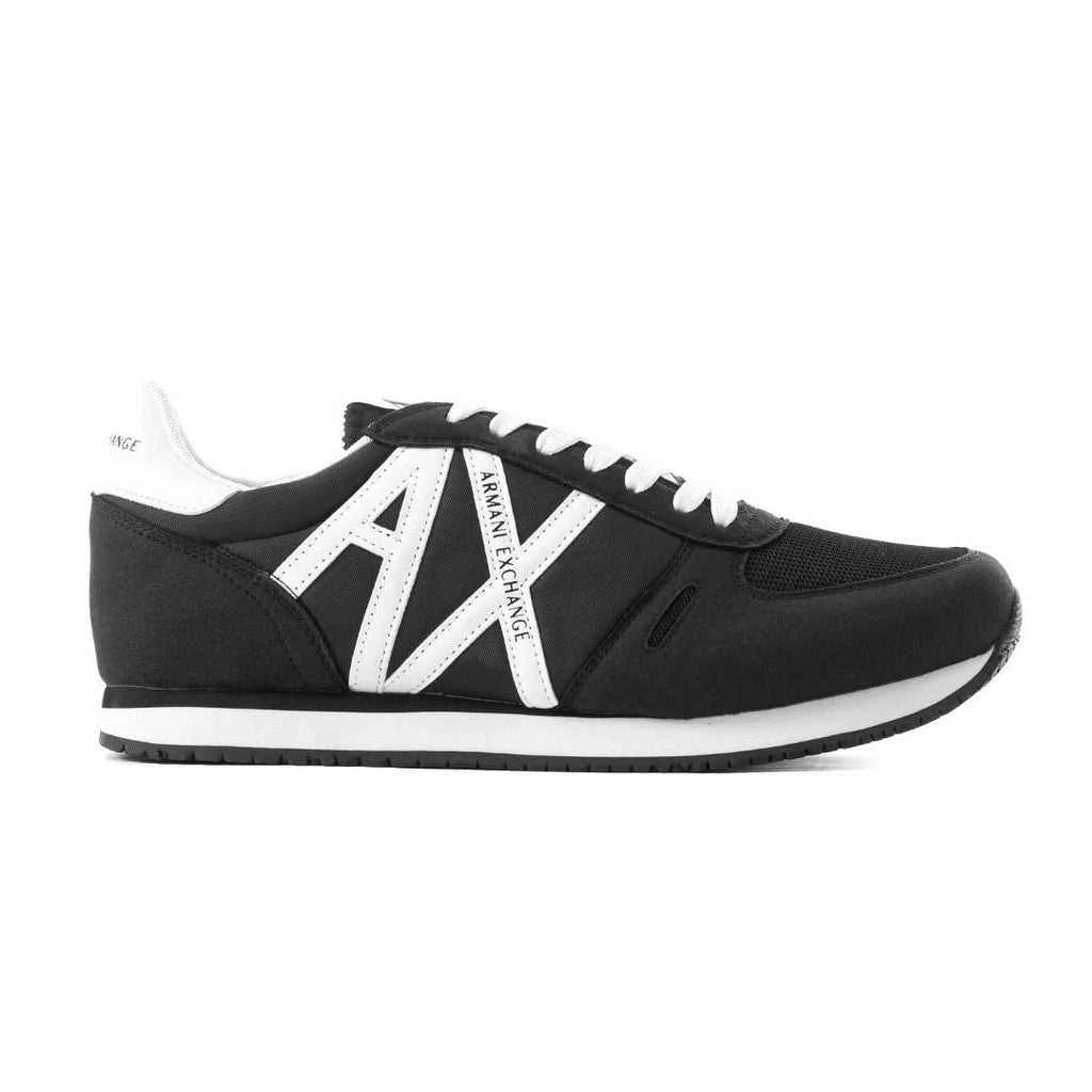 ARMANI EXCHANGE Logo Lace-Up XUX017 Sneakers - BLKWHT