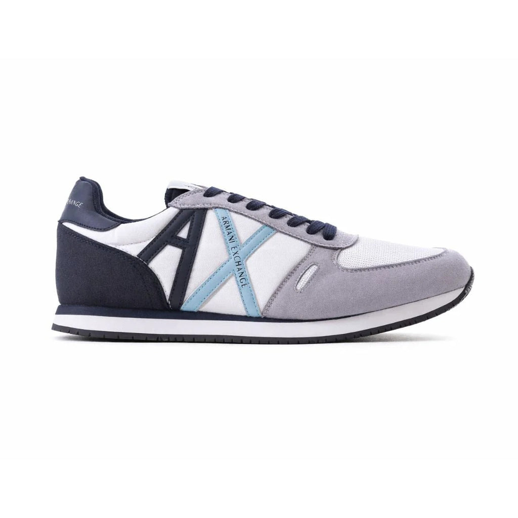 ARMANI EXCHANGE Logo Lace-Up XUX017 Sneakers - WHTSKY